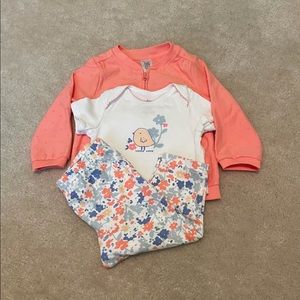 3 Piece Baby Girl Outfit